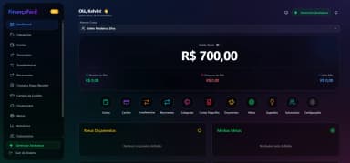 FinançaFácil – Sistema completo de gestão financeira pessoal